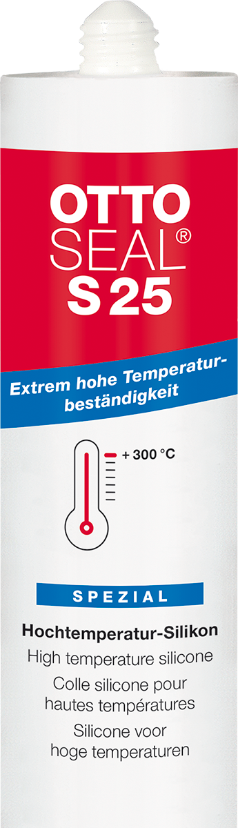 Mastic haute température rouge - cartouche de 300ml 