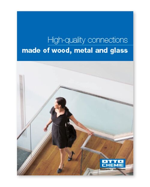 High-quality connections<br />
made of wood, metal and glass